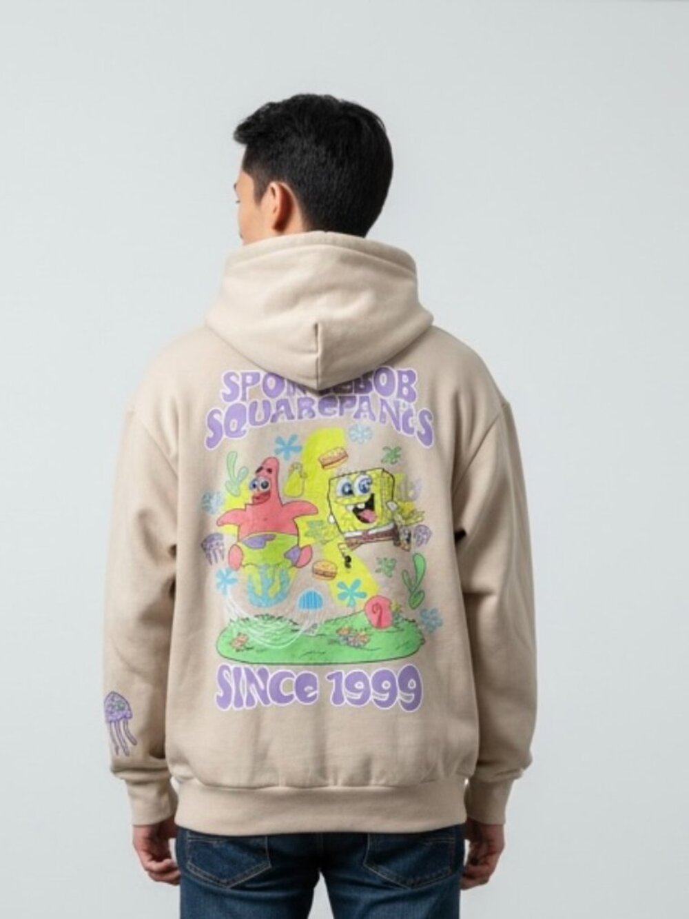NEW Nickelodeon Sponge Bob Square Pants Hoodie Adult Size Medium‎ NWT